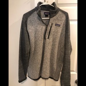 Patagonia grey quarter zip